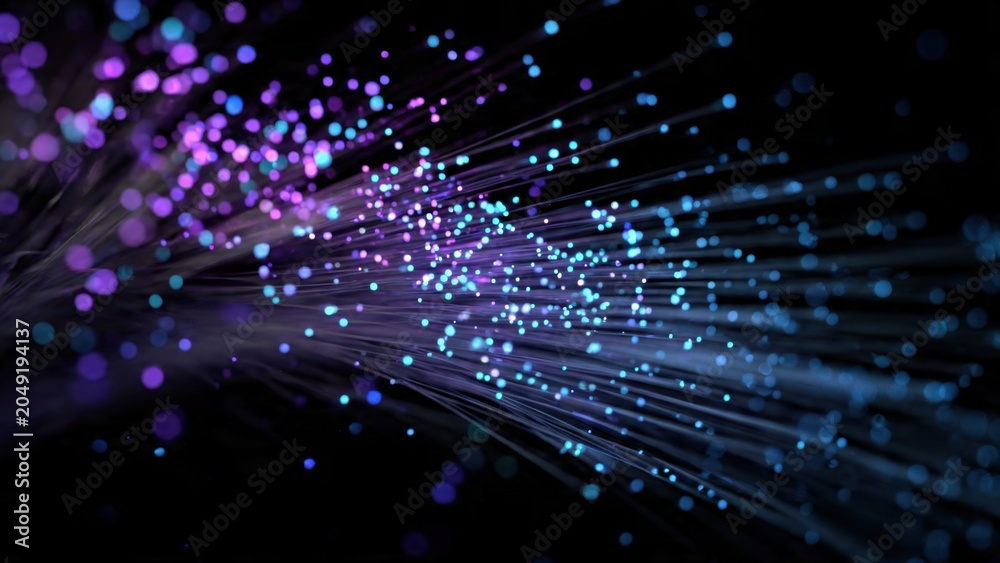 Fototapeta premium Fiber Optic Light Burst