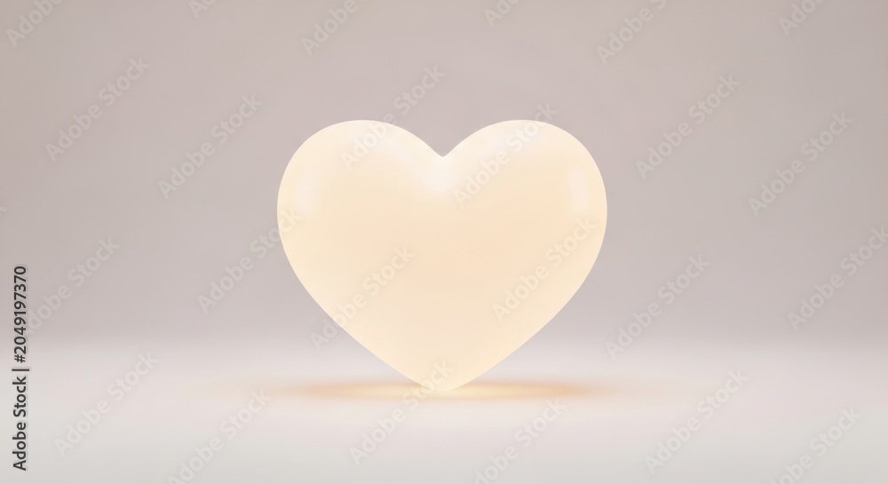Obraz premium Soft Glow Heart Object