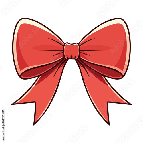Red bow illustration
