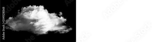 Foto Cloud isolated on transparent background