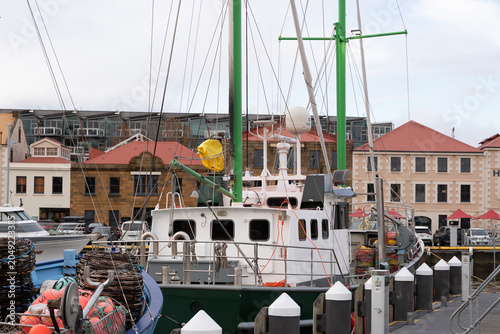 Wicker Lobster Traps on Commercial Fishing Boat