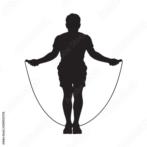 person superhero silhouette with flowing cape vector icon