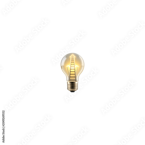 Ladder Lightbulb Innovation Icon