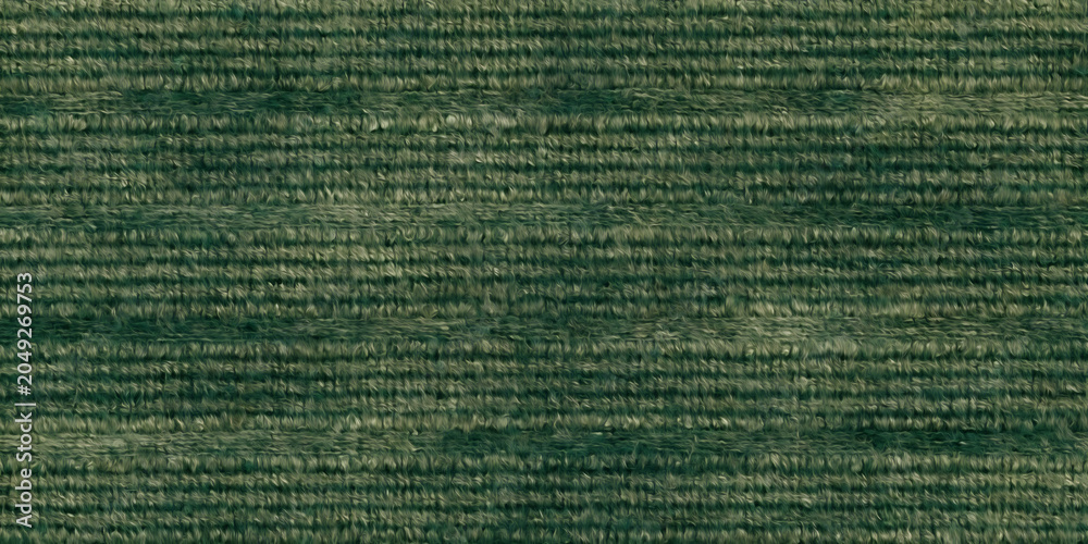 Fototapeta premium Green cloth fabric texture background. Seamless pattern material. Plain simple festive wallpaper design.
