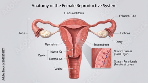 Photos female reproductive system anatomy medical diagram