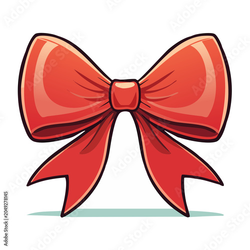 Red bow illustration