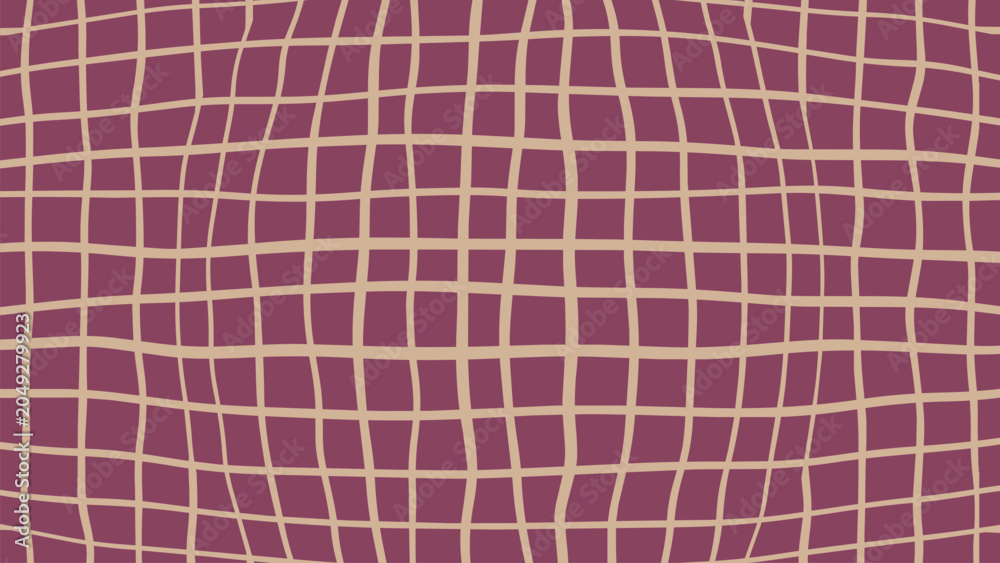 Fototapeta premium Abstract Wavy Grid Pattern Background