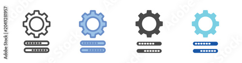Software Update Icon Set With Multiple Styles Vector Illustration