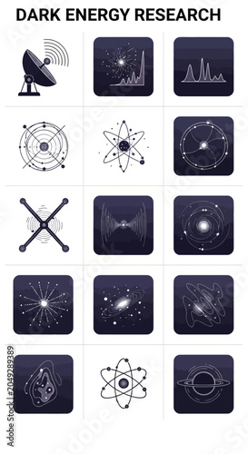 Dark Energy Research: Cosmic Phenomena, Scientific Icons, and Space Exploration