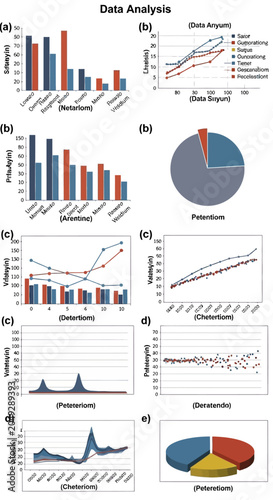 Data Analysis Charts: Bar, Line, Pie Charts for Business and Science
