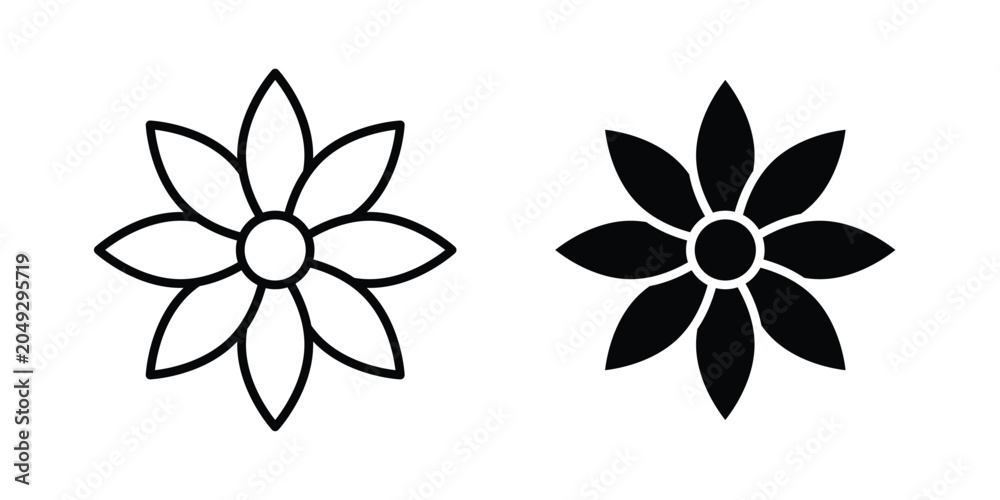 Obraz premium Flowers icon