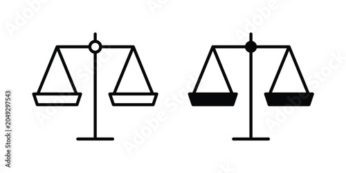 Foto justice balance scale icon