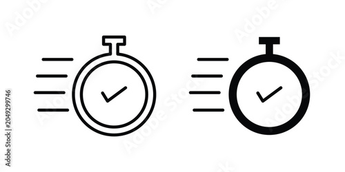 Vászonkép Quick icon