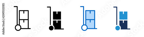 Cart Icon Collection With Multiple Styles