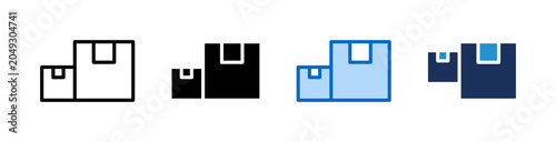 Size Icon Collection With Multiple Styles