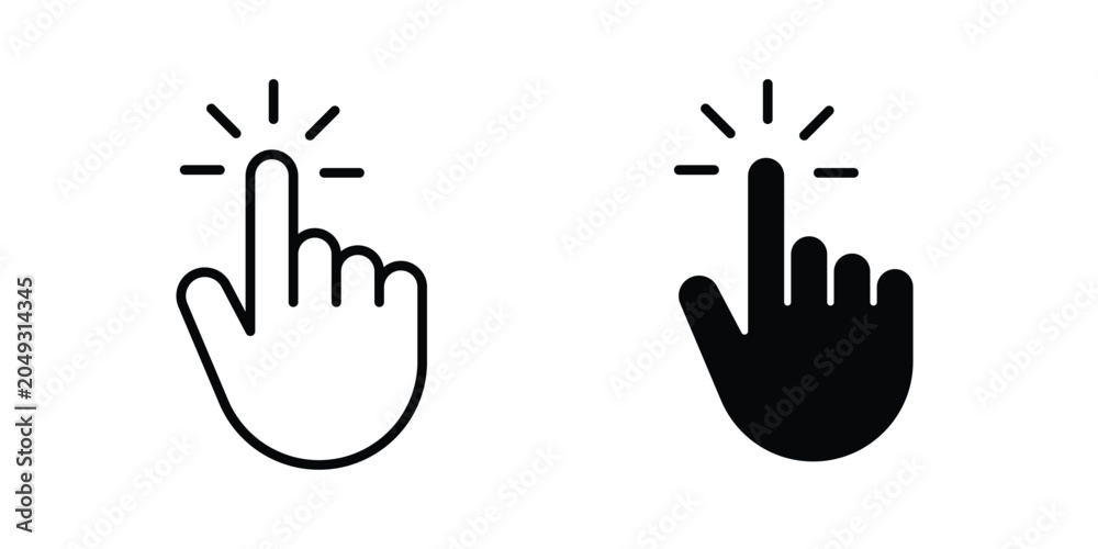 Fototapeta premium Click Hand icon