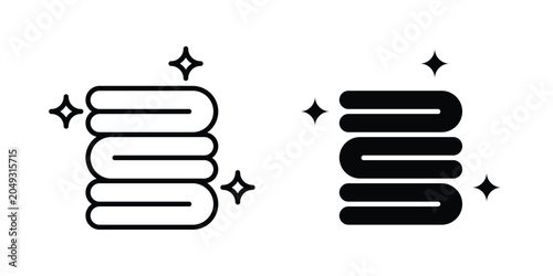 Photos Neat fold clothes icon