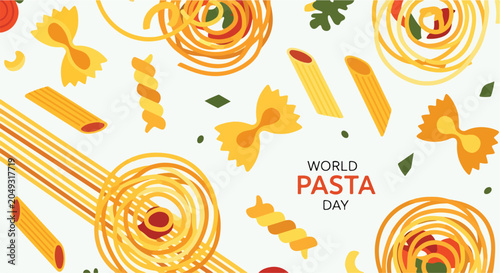 Foto Colorful pasta shapes on white