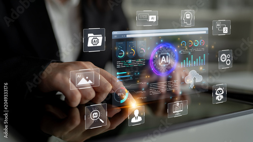 Foto AI analytics turns data into insight for business planning, reporting, and decision support