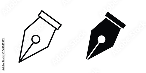 Obraz na płótnie Pen nib icon