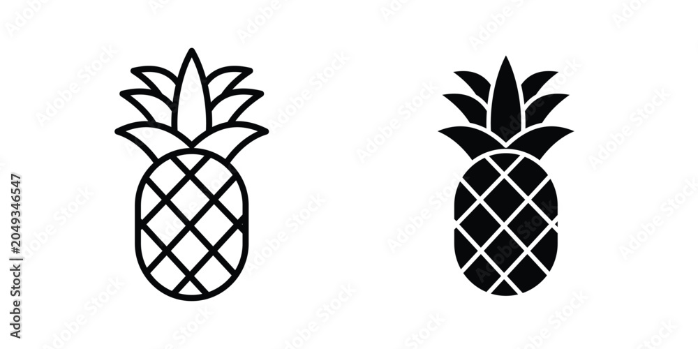 Obraz premium Pineapple icon