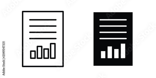 Cuadro en lienzo Report document icon