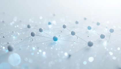 Professional abstract network background featuring interconnected data nodes and soft light bokeh particles abstract technology connection communication information innovation computing