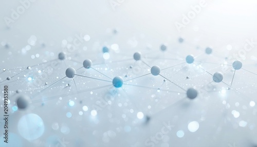 Professional abstract network background featuring interconnected data nodes and soft light bokeh particles abstract technology connection communication information innovation computing