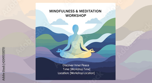 Photos A person meditating in nature