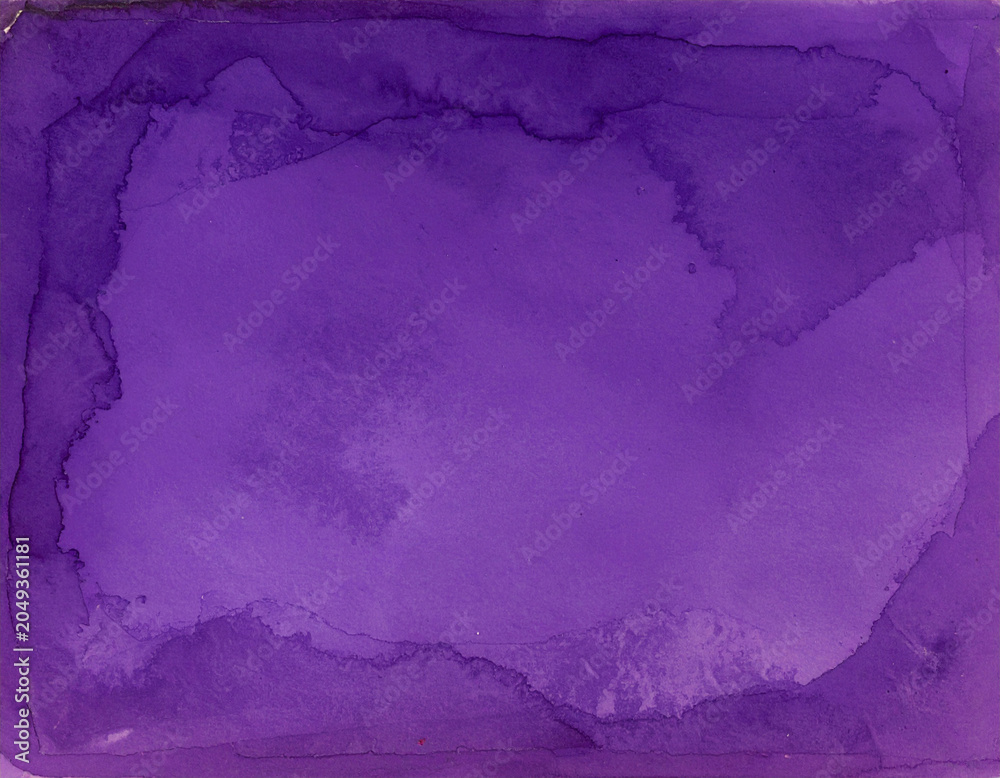 Fototapeta premium 水分によるシミやシワが刻まれたヴィンテージな紫色の古紙テクスチャ背景/Vintage purple paper texture with aged water stains and wrinkles background.