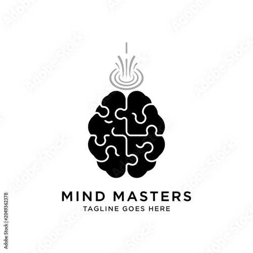 Intellectual brain design representing education, problem-solving, and mental health, ideal for schools, therapists, or consulting firms.