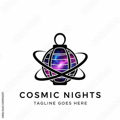 Scientific and mystical logo concept for physics research, astronomy, and educational organizations.