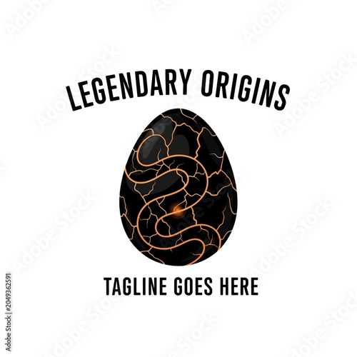 Intimidating fantasy logo perfect for gaming, fantasy sports teams, or mythical-themed entertainment brands.