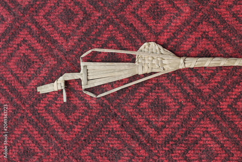 The process of making suket puppets, which are made from a type of grass called mendong