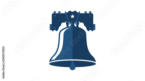 Liberty Bell Icon Symbol America.