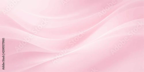 Photos Soft, flowing waves of pastel pink fabric create an elegant and serene abstract background, evoking a sense of gentleness and beauty