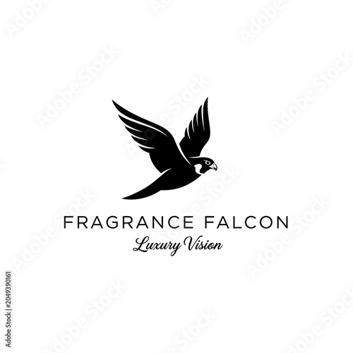 Tableau sur toile Elegant and powerful raptor icon ideal for luxury branding, security firms, or wildlife organizations