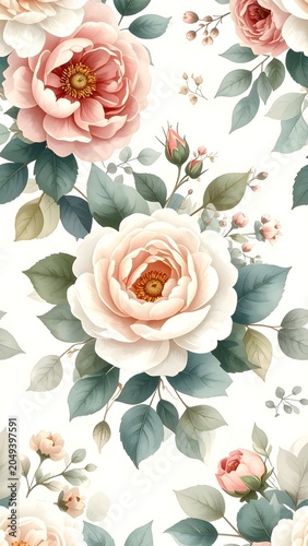 background with roses