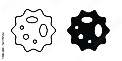 Quadro su tela White blood cell icon set illustration. icon designs