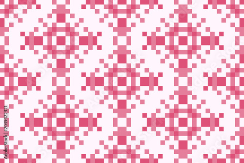 Seamless pixel red pattern illustration