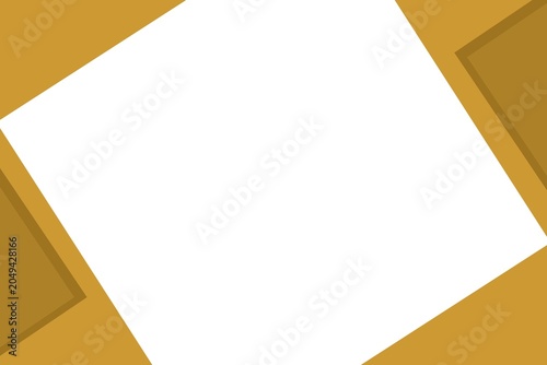 Abstract Geometric Background with Golden Yellow Diagonal Shapes and White Copy Space