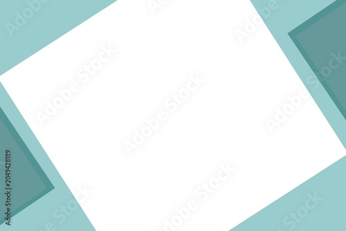 Minimalist Abstract Geometric Background with Teal and White Colors