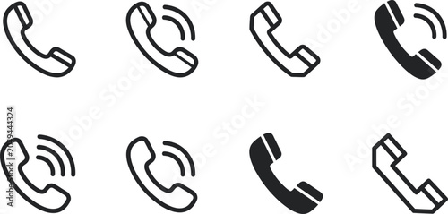 Assorted telephone ringing and call for digital communication and web
