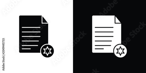 License icon clipart in black and white, best for apps and web