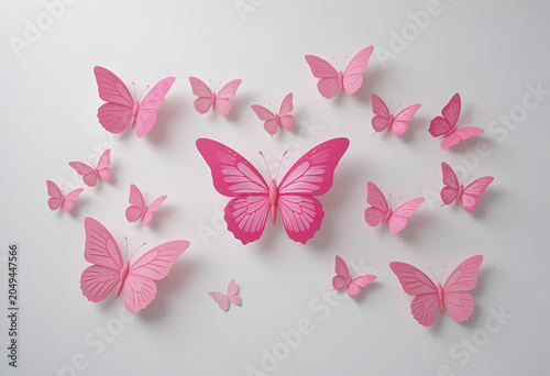 Pink butterflies