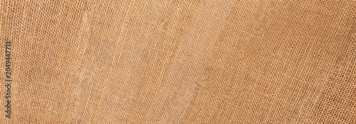 Fotografie Brown sackcloth jute background.