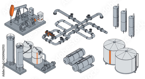 Industrial Equipment Collection for Oil and Gas Industry.