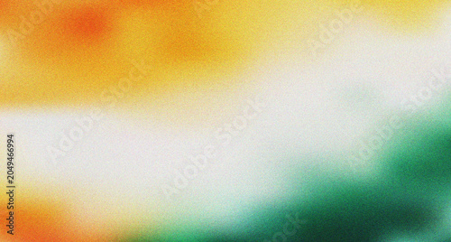Foto Natural blend of vibrant orange and soothing green light for a fresh artistic ae