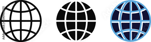 Globe logos and icons