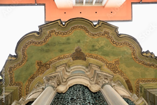 Tableau sur toile Roof architecture featuring ornamentation that embodies the aesthetic sensibilit